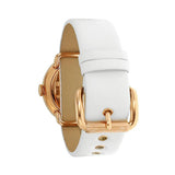 Buy Shop Marc Jacobs Amy White Dial White Leather Strap Watch for Women - MBM1180 USA Online