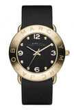 Buy Shop Marc Jacobs Amy Black Dial Black Leather Strap Watch for Women - MBM1154 USA Online