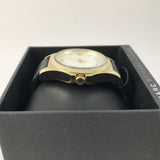 Buy Shop Marc Jacobs Baby Dave Gold Dial Black Leather Strap Watch for Women - MBM1264 USA Online