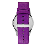 Buy Shop Marc Jacobs Baby Dave Silver Dial Purple Leather Strap Watch for Women - MBM1262 USA Online