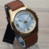 Buy Shop Marc Jacobs Baby Dave White Dial Brown Leather Strap Watch for Women - MBM1261 USA Online