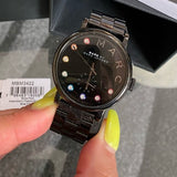 Buy Shop Marc Jacobs Baker Black Dial Black Steel Strap Watch for Women - MBM3425 USA Online