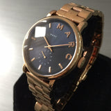 Buy Shop Marc Jacobs Baker Blue Dial Rose Gold Steel Strap Watch for Women - MBM3330 USA Online