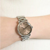 Buy Shop Marc Jacobs Baker Brown Dial Silver Steel Strap Watch For Women - MBM3329 USA Online