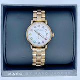 Buy Shop Marc Jacobs Baker Dexter White Dial Rose Gold Steel Strap Watch for Women - MBM3443 USA Online