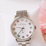 Buy Shop Marc Jacobs Baker Dexter White Dial Silver Steel Strap Watch for Women - MBM3423 USA Online
