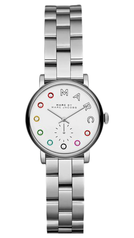 Buy Shop Marc Jacobs Baker Dexter White Dial Silver Steel Strap Watch for Women - MBM3423 USA Online