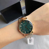 Buy Shop Marc Jacobs Baker Green Dial Gold Steel Strap Watch for Women - MBM3245 USA Online