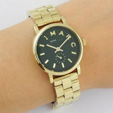 Buy Shop Marc Jacobs Baker Green Dial Gold Steel Strap Watch for Women - MBM3249 USA Online