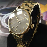 Buy Shop Marc Jacobs Baker Grey Dial Gold Steel Strap Watch for Women - MBM3281 USA Online