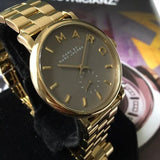 Buy Shop Marc Jacobs Baker Grey Dial Gold Steel Strap Watch for Women - MBM3281 USA Online