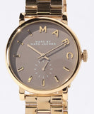 Buy Shop Marc Jacobs Baker Grey Dial Gold Steel Strap Watch for Women - MBM3281 USA Online