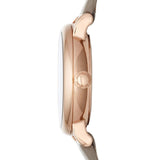 Buy Shop Marc Jacobs Baker Grey Dial Grey Leather Strap Watch for Women - MBM1318 USA Online