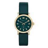 Buy Shop Marc Jacobs Baker Mini Green Dial Green Leather Strap Watch for Women - MBM1272 USA Online