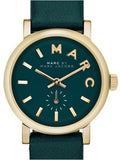Buy Shop Marc Jacobs Baker Mini Green Dial Green Leather Strap Watch for Women - MBM1272 USA Online