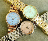 Buy Shop Marc Jacobs Baker Mint Green Dial Gold Steel Strap Watch for Women - MBM3284 USA Online