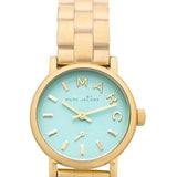 Buy Shop Marc Jacobs Baker Mint Green Dial Gold Steel Strap Watch for Women - MBM3284 USA Online