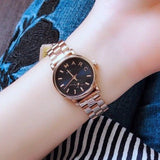 Buy Shop Marc Jacobs Baker Navy Blue Dial Rose Gold Steel Strap Watch for Women - MBM3332 USA Online