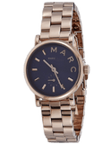 Buy Shop Marc Jacobs Baker Navy Blue Dial Rose Gold Steel Strap Watch for Women - MBM3332 USA Online