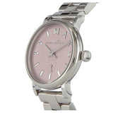 Buy Shop Marc Jacobs Baker Pink Dial Silver Steel Strap Watch for Women - MBM3280 USA Online
