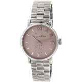 Buy Shop Marc Jacobs Baker Pink Dial Silver Steel Strap Watch for Women - MBM3280 USA Online