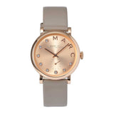 Buy Shop Marc Jacobs Baker Rose Gold Dial Grey Leather Strap Watch for Women - MBM1400 USA Online