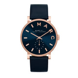 Buy Shop Marc Jacobs Baker Navy Blue Dial Navy Blue Leather Strap Watch for Women - MBM1329 USA Online