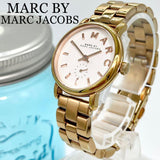Buy Shop Marc Jacobs Baker White Dial Gold Steel Strap Watch for Women - MBM3247 USA Online