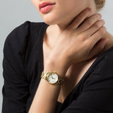 Buy Shop Marc Jacobs Baker White Dial Gold Steel Strap Watch for Women - MBM3247 USA Online