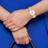 Buy Shop Marc Jacobs Baker White Dial Gold Steel Strap Watch for Women - MBM3247 USA Online