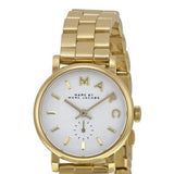 Buy Shop Marc Jacobs Baker White Dial Gold Steel Strap Watch for Women - MBM3247 USA Online