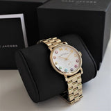 Buy Shop Marc Jacobs Baker White Dial Gold Steel Strap Watch for Women - MBM3440 USA Online