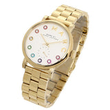 Buy Shop Marc Jacobs Baker White Dial Gold Steel Strap Watch for Women - MBM3440 USA Online