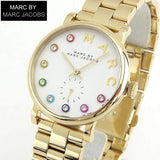 Buy Shop Marc Jacobs Baker White Dial Gold Steel Strap Watch for Women - MBM3440 USA Online