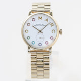 Buy Shop Marc Jacobs Baker White Dial Gold Steel Strap Watch for Women - MBM3440 USA Online