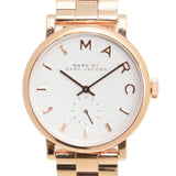Buy Shop Marc Jacobs Baker White Dial Rose Gold Steel Strap Watch for Women - MBM3244 USA Online