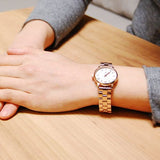 Buy Shop Marc Jacobs Baker White Dial Rose Gold Steel Strap Watch for Women - MBM3248 USA Online