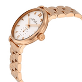 Buy Shop Marc Jacobs Baker White Dial Rose Gold Steel Strap Watch for Women - MBM3248 USA Online