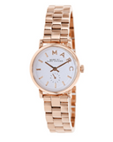 Buy Shop Marc Jacobs Baker White Dial Rose Gold Steel Strap Watch for Women - MBM3248 USA Online
