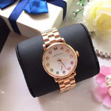 Buy Shop Marc Jacobs Baker White Dial Rose Gold Steel Strap Watch for Women - MBM3441 USA Online