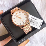 Buy Shop Marc Jacobs Baker White Dial Rose Gold Steel Strap Watch for Women - MBM3441 USA Online