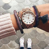 Buy Shop Marc Jacobs Baker White Dial Rose Gold Steel Strap Watch for Women - MBM3441 USA Online