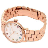 Buy Shop Marc Jacobs Baker White Dial Rose Gold Steel Strap Watch for Women - MBM3441 USA Online