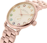 Buy Shop Marc Jacobs Baker White Dial Rose Gold Steel Strap Watch for Women - MBM3441 USA Online