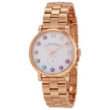 Buy Shop Marc Jacobs Baker White Dial Rose Gold Steel Strap Watch for Women - MBM3441 USA Online