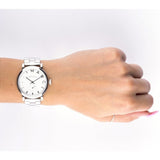 Buy Shop Marc Jacobs Baker White Dial Silver Steel Strap Watch for Women - MBM3242 USA Online