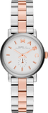 Buy Shop Marc Jacobs Baker White Dial Two Tone Steel Strap Watch for Women - MBM3331 USA Online
