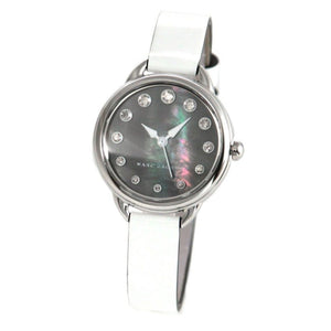 Buy Shop Marc Jacobs Betty Mother of Pearl Black Dial White Leather Strap Watch for Women - MJ1512 USA Online