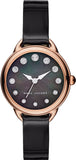 Buy Shop Marc Jacobs Betty Mother of Pearl Black Dial Black Leather Strap Watch for Women - MJ1513 USA Online