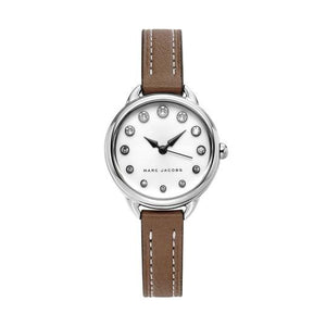 Buy Shop Marc Jacobs Betty White Dial Brown Leather Strap Watch for Women - MJ1480 USA Online